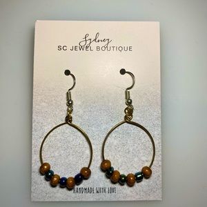 Handmade bead hoops